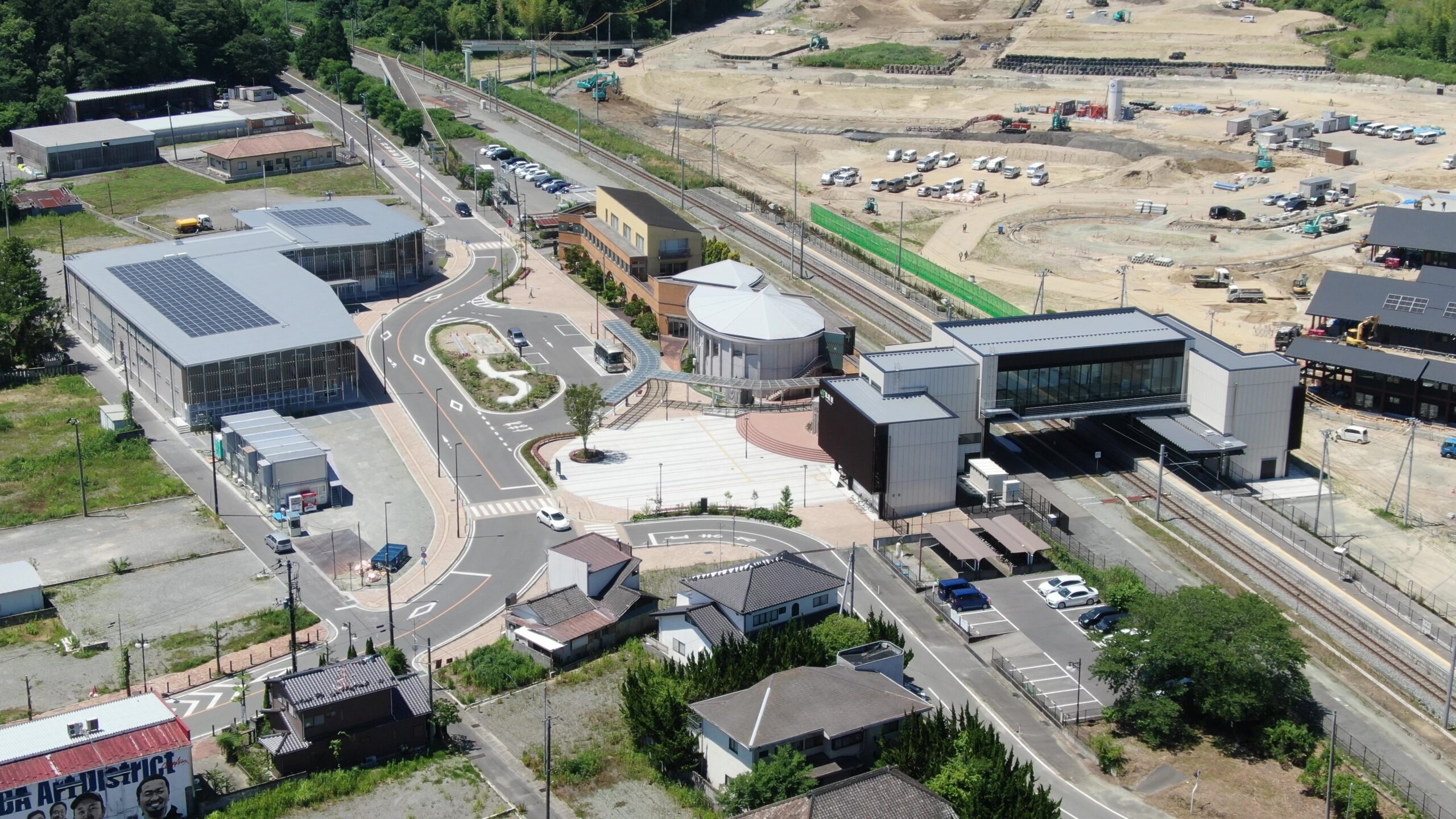 産業エリアからJR双葉駅の最新映像です！ | 勝山工業株式会社